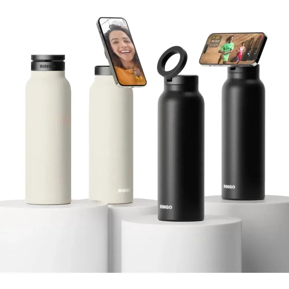 800ml Stainless Steel Bottle With Magnetic Tripod Keeps Drinks Hot 12h