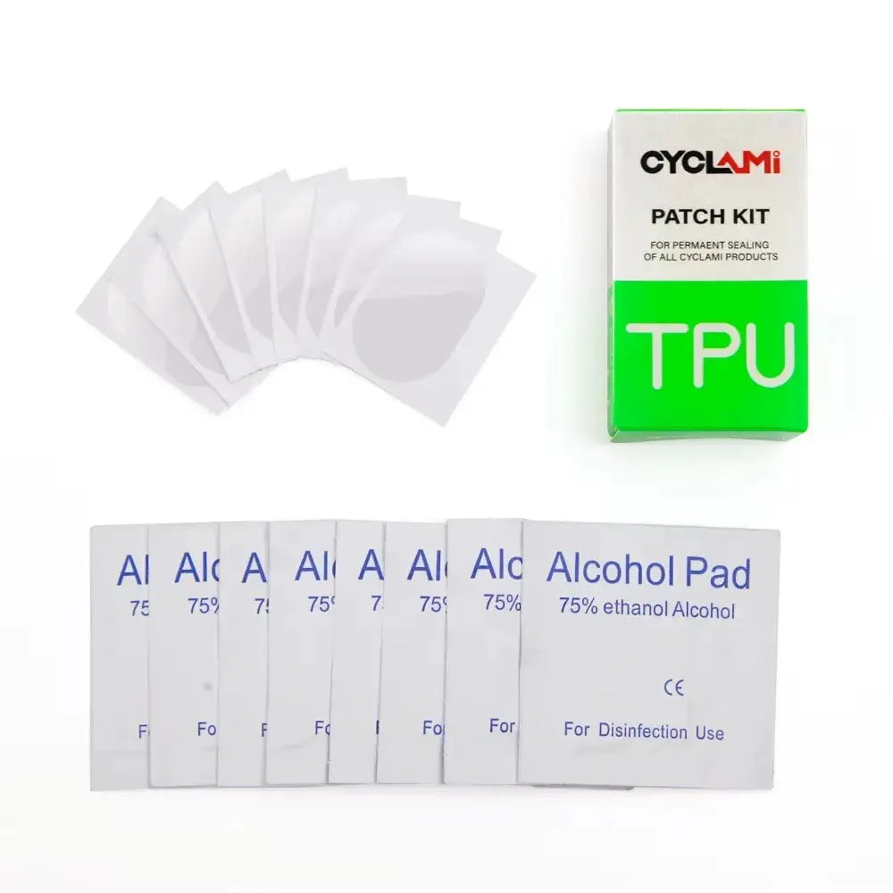 CYCALMI Glue Free TPU Bike Inner Tube Patch Kit For Road MTB Folding Bicycles Patching Tools 16 80Pcs