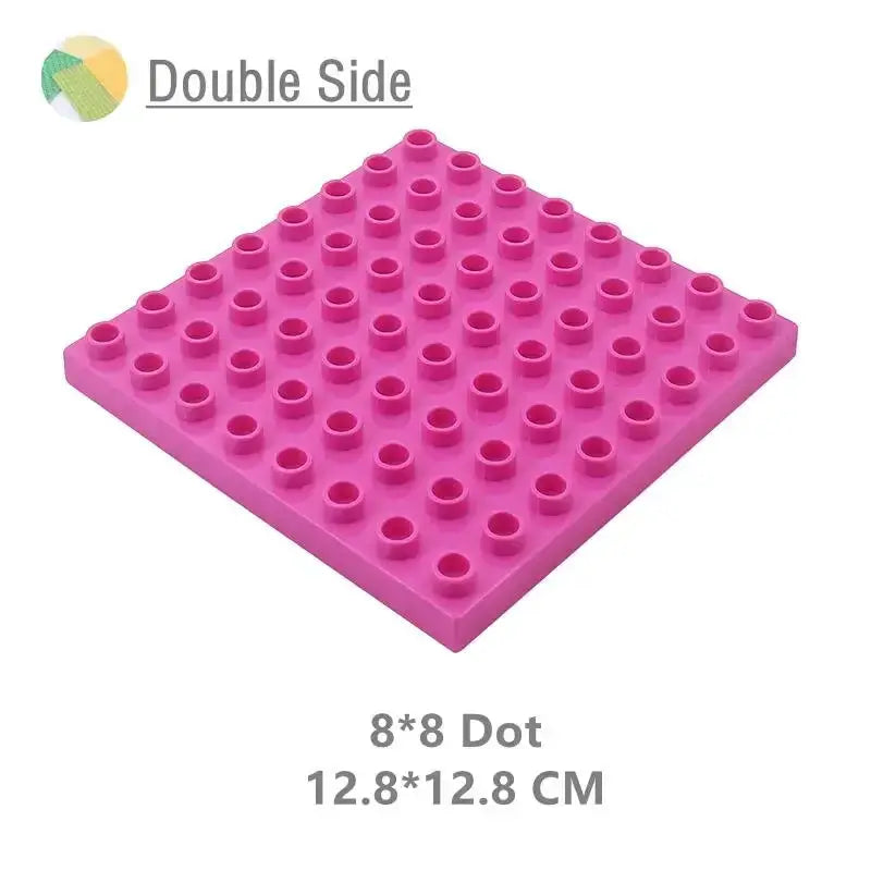 9 Sizes Big Building Plastic Blocks Base Plates Compatible With Large Bricks And Assembly Figures For Kids Toys