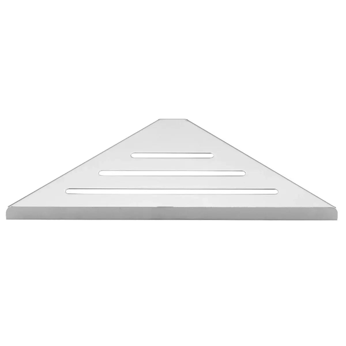 Simples Market stainless steel corner shower shelf, triangular no-drill installation, heavy-duty organizer
