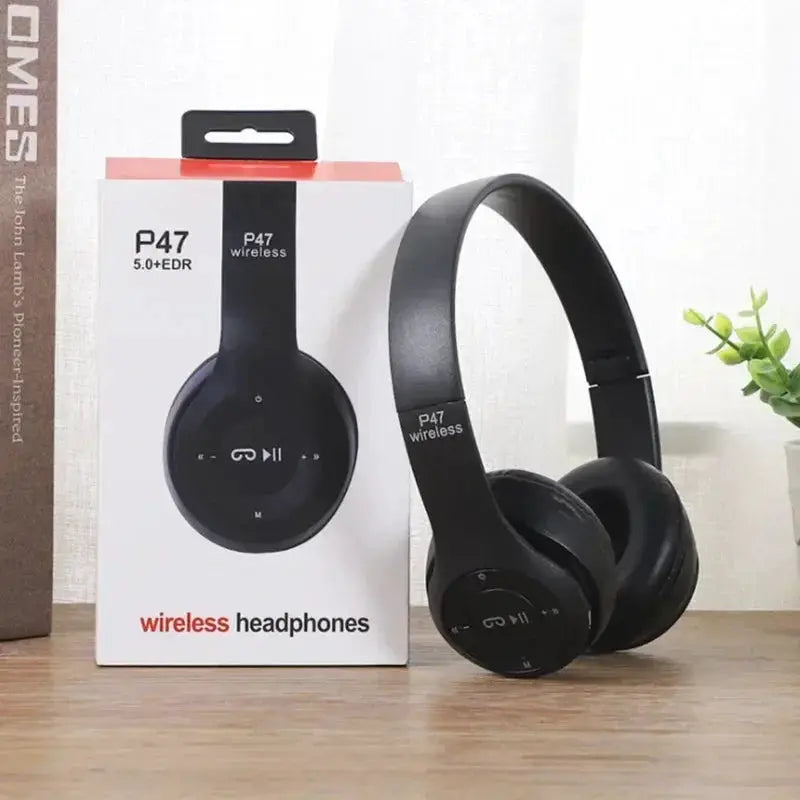 PulseTech Foldable Bluetooth 5.0 Headset Wireless TF Card and Wired Connectivity for Sports and Gaming Immersive Sound