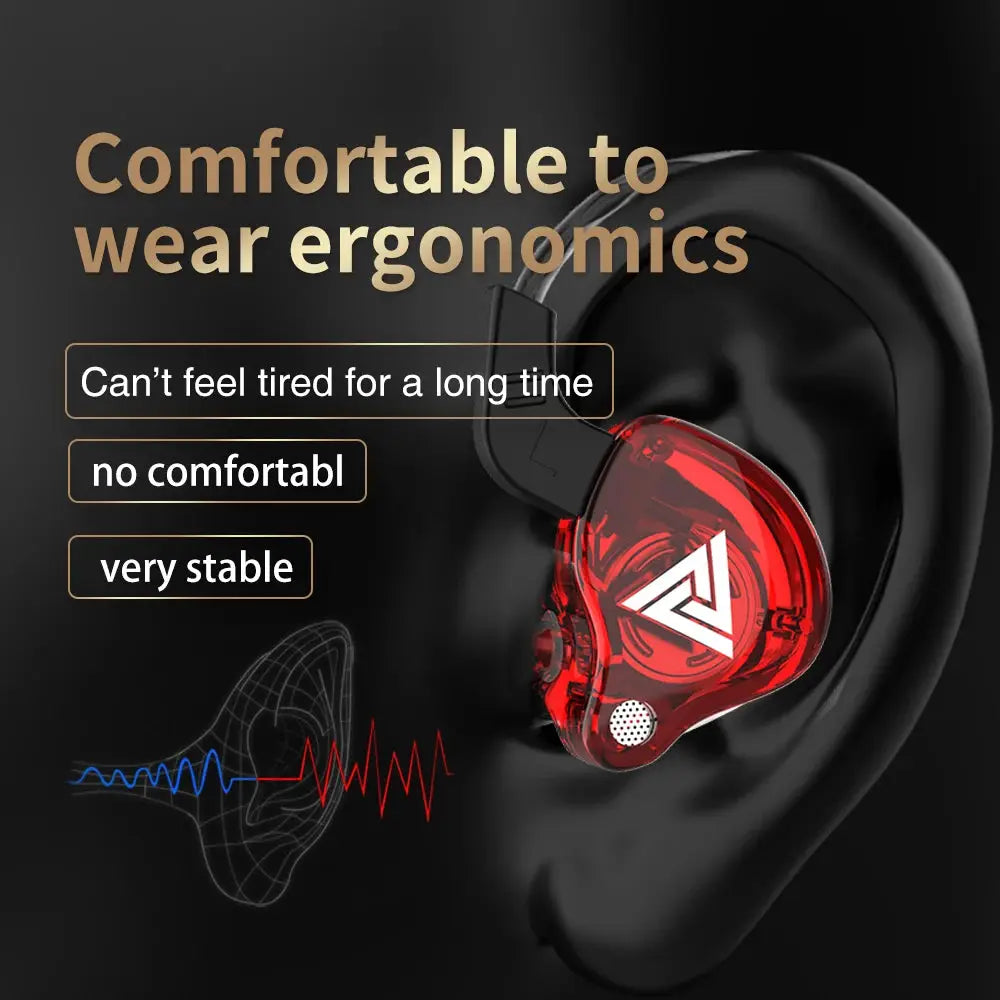 Original QKZ AK6 In Ear Earphones With Six Dynamic Drivers HiFi Stereo Audio And Deep Subwoofer Bass