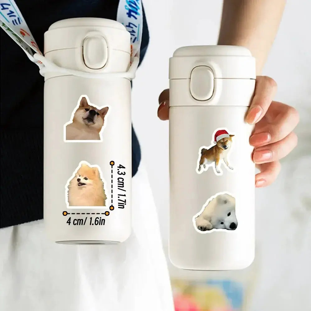Funny Dog Stickers Cartoon Cute Decals 10 100 1000 Pcs Pack For Laptops Phones Luggage Cars Bikes And More