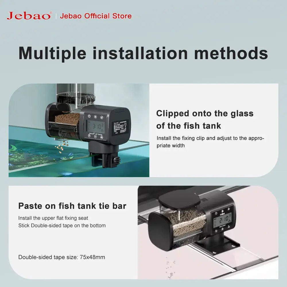 Jebao Jecod Intelligent Automatic Fish Tank Feeder With Digital Timer And WiFi Remote Control For Aquariums