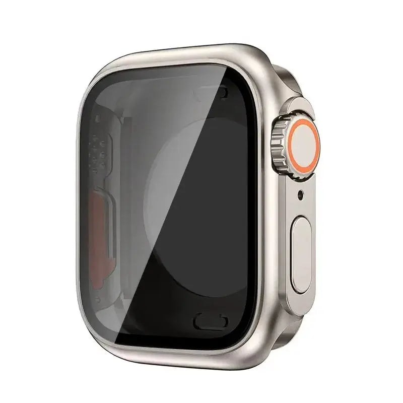 Screen protector for Apple Watch with clear hard PC bumper case, fits 40–46mm Simples Market