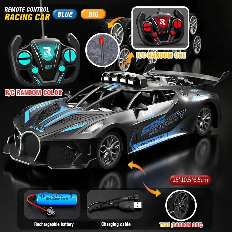 RC Car 4 Channel High Speed Remote Control Drift Racing Car Electric Sportscar Toy For Boys Kids Birthday Gift