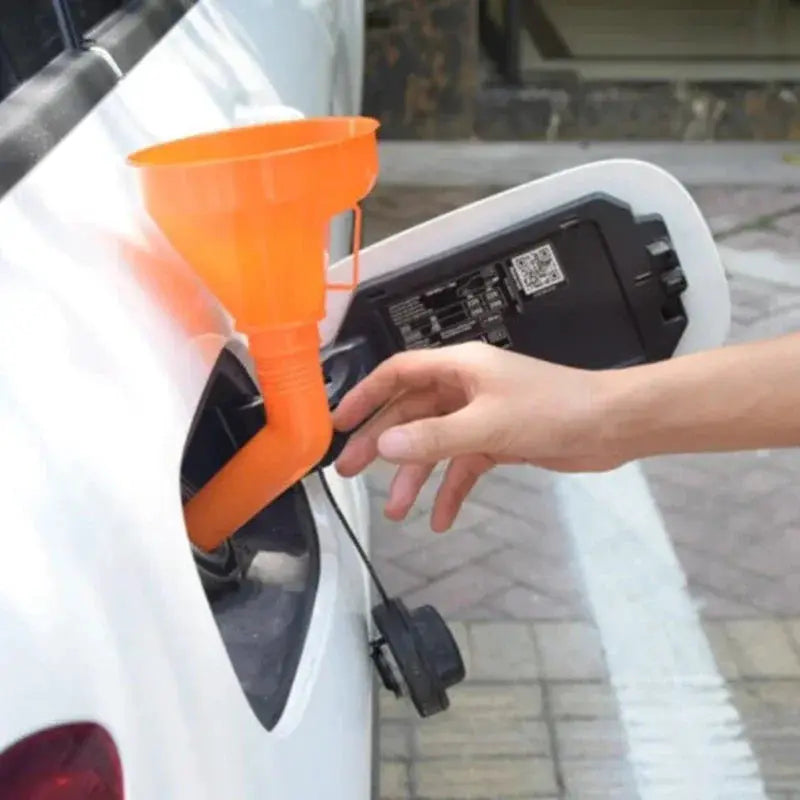 Refueling Funnel With Filter For Motorcycle And Car Long Mouth Gasoline And Engine Oil Filling Tool