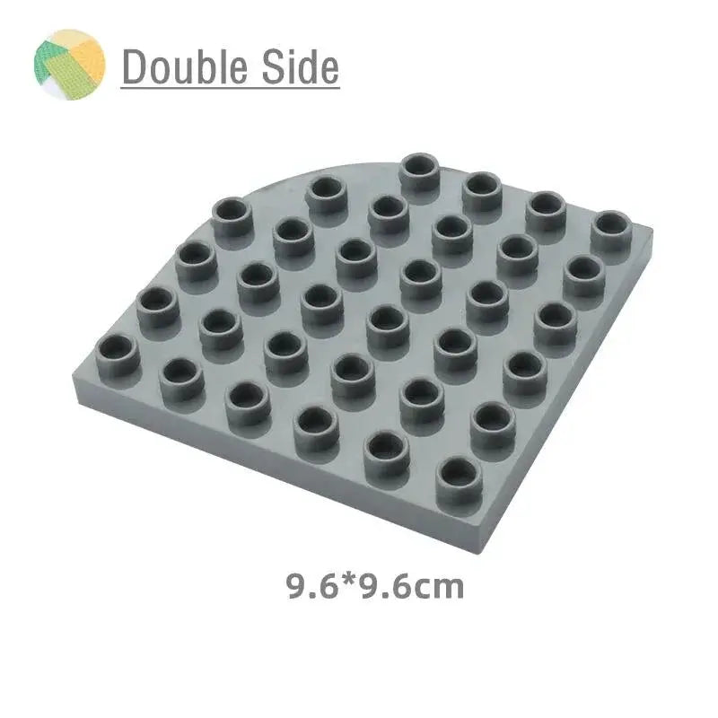 9 Sizes Big Building Plastic Blocks Base Plates Compatible With Large Bricks And Assembly Figures For Kids Toys