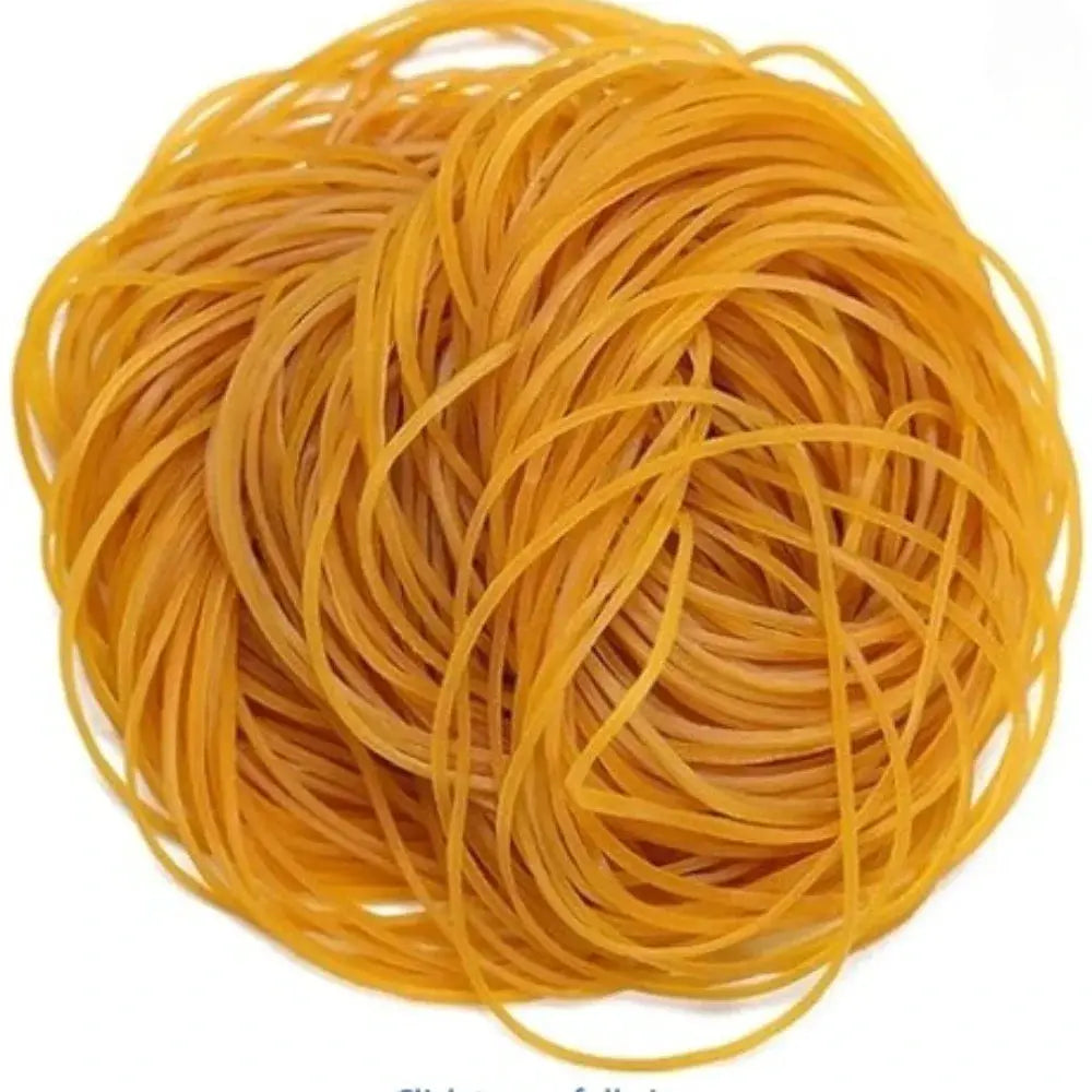 Rubber bands ball, yellow high-elastic bands for office and school use