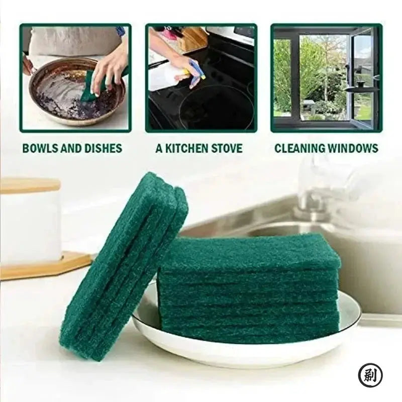 Grit Free Scrub Pads 10 And 30 Pack Scratch Free For Nonstick Pans Multipurpose Reusable Kitchen Sponges For Dishes