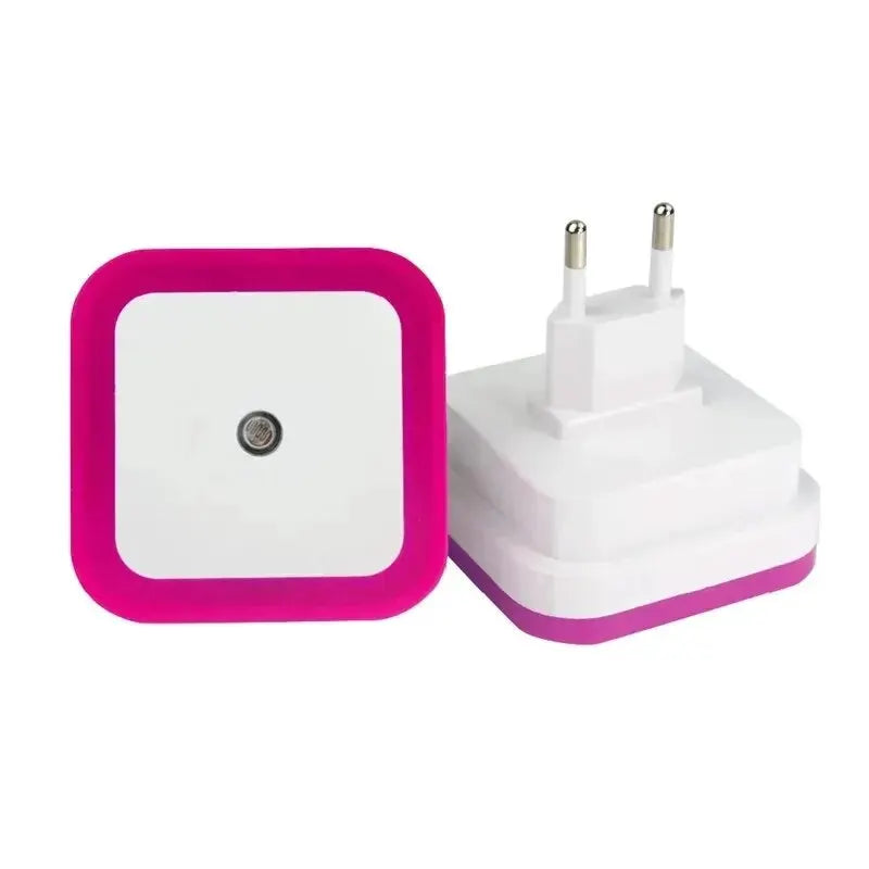LumaNova Wireless Sensor LED Night Light EU Plug Mini Square Auto On In Darkness Low Power Zero Point Five Watt
