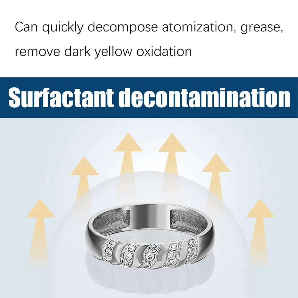100ml Jewelry Cleaner For Silver Jewelry Necklace Ring Polishing Liquid Multi Function Cleaner Non Toxic Odorless Safe