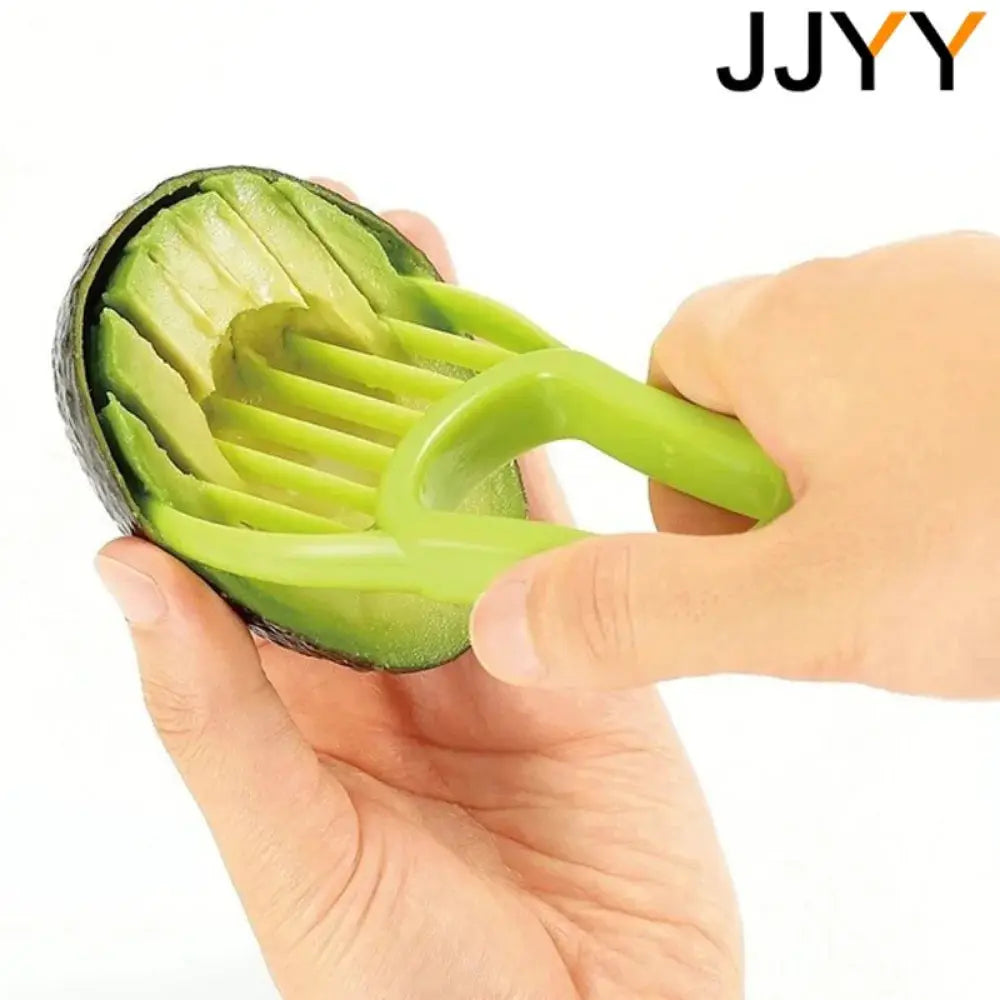 JJYY 3 In 1 Avocado Slicer Pitter Cutter Pulp Separator Plastic Knife Kitchen Tool