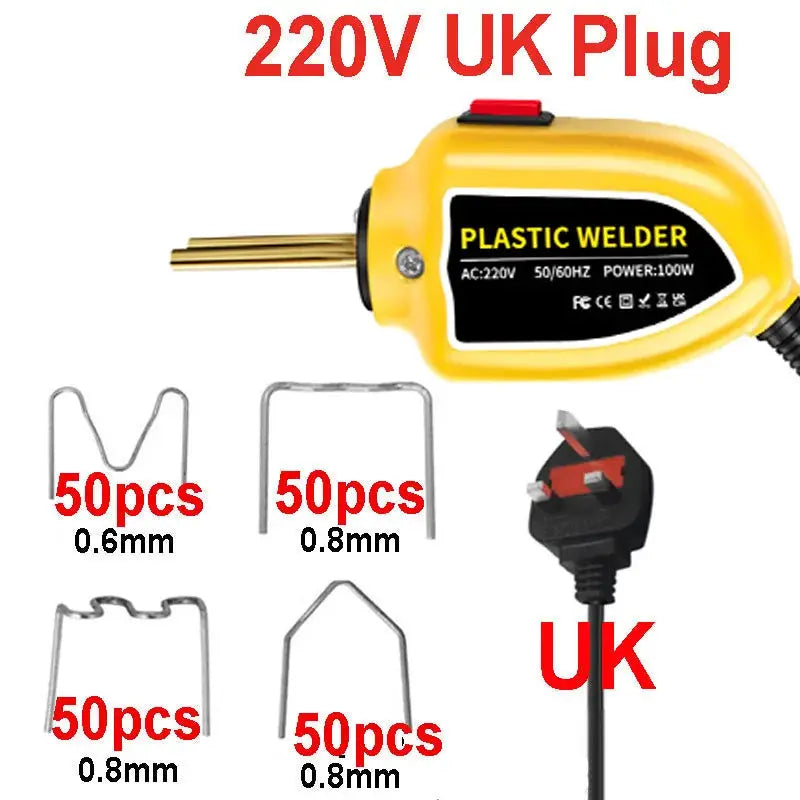 100W Plastic Welding Machine Plastic Welder Gun Bumper Repair Kit With 200Pcs Hot Staples For Car Bumper Tools