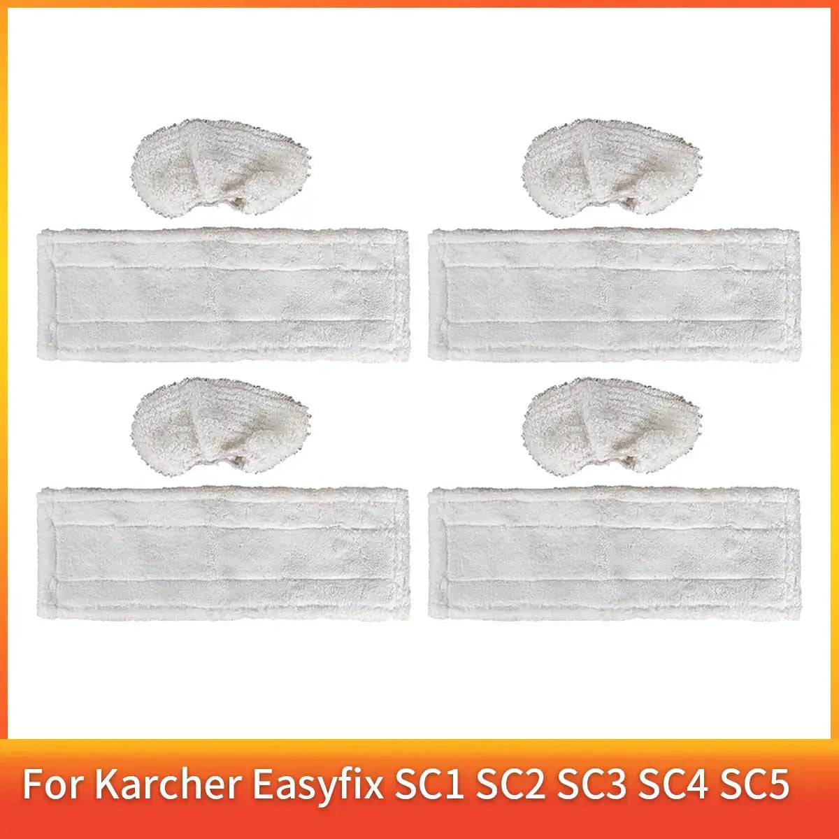 BPfire Steam Cleaning Mop Cloth Floor Mop Pad Compatible With Karcher Easyfix SC1 SC2 SC3 SC4 SC5 Steam Vacuum Cleaner