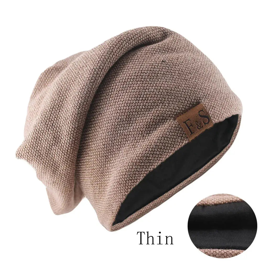 Unisex Fashion Bonnet Hat Knitted Solid Color Beanie For Men And Women Autumn And Spring Soft Hip Hop Turban Style