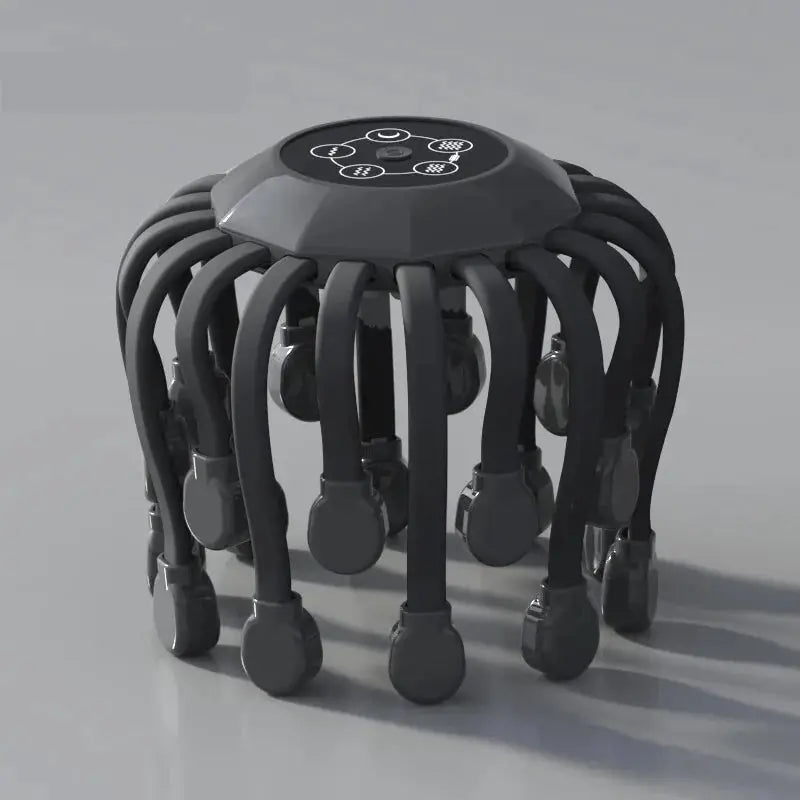 Simples Market scalp massager with 20 flexible-arm heads and a circular top control panel