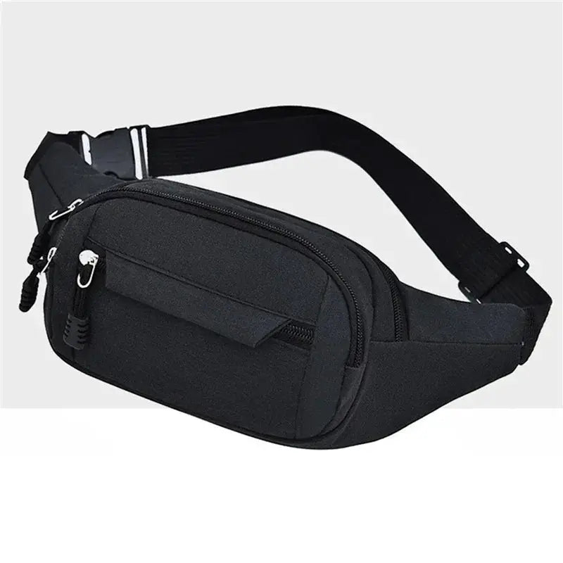 Waist bag by Simples Market, black, large-capacity, anti-splash wear-resistant pochete