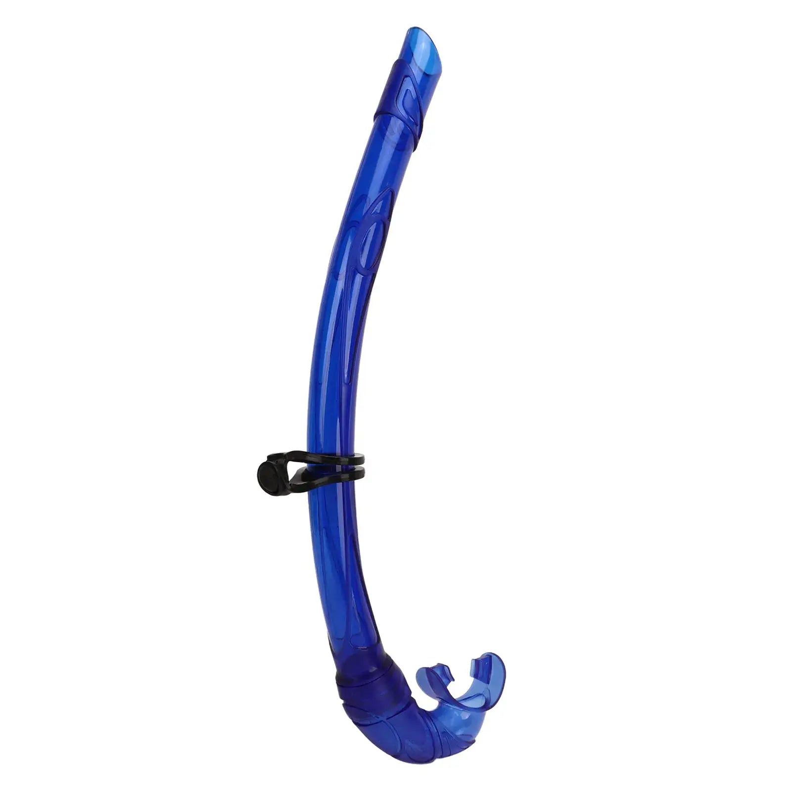 Qiilu PVC Easy Breath Snorkel With Comfortable Silicone Mouthpiece For Scuba Diving And Freediving Equipment