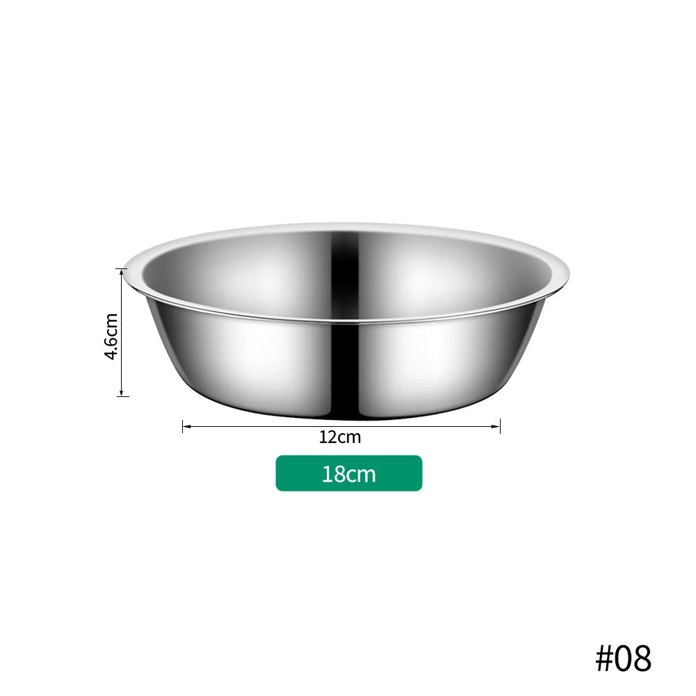 Large Capacity Stainless Steel Pet Bowl For Dogs And Cats Durable Metal Feeding Drinking Bowl