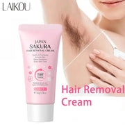 Laikou Hair Removal Cream For Men And Women Gentle Moisturizing Plant Extract Formula Body And Intimate Areas 50 Grams