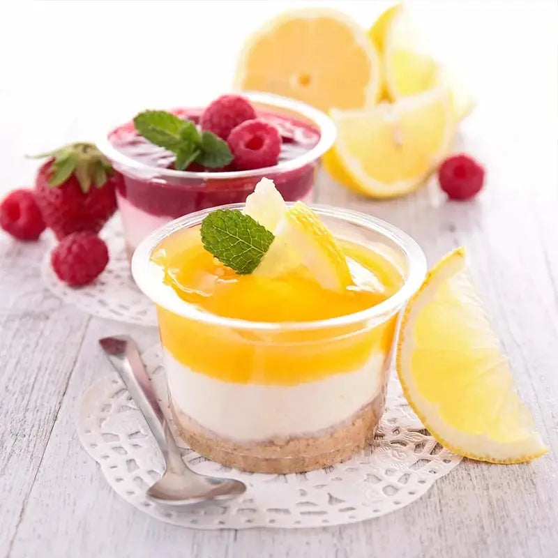 50Pcs Disposable Transparent Cups With Dome And Flat Lids For Milk Tea Coffee Juice Desserts