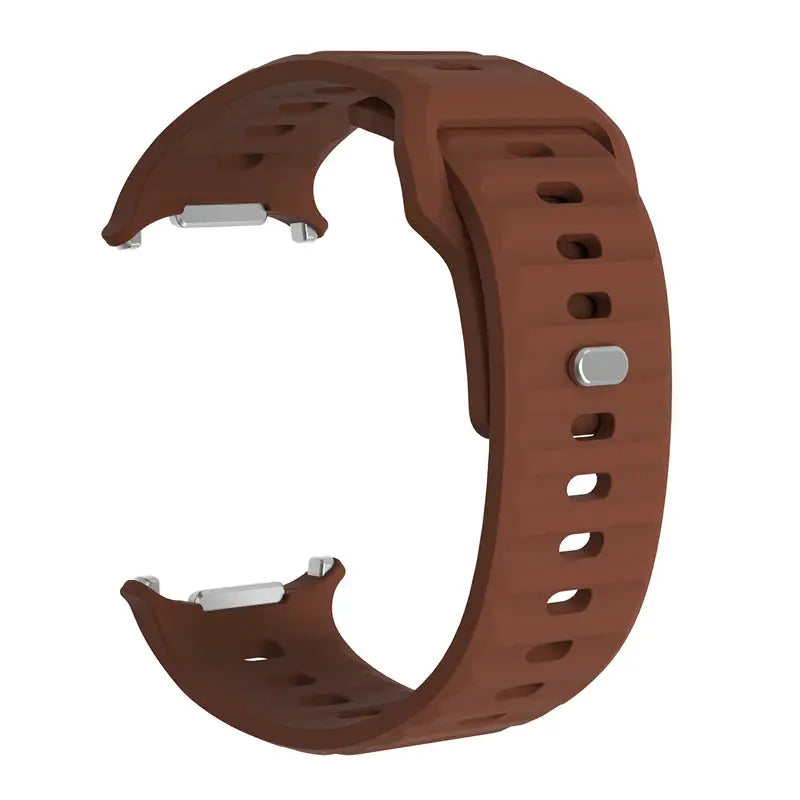 Marine Band silicone strap for Samsung Galaxy Watch Ultra 47mm, brown by Simples Market