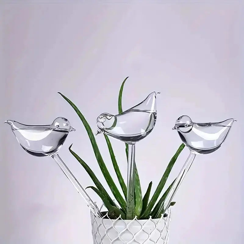 Imitation Glass Plastic Bird Automatic Water Dispenser With Travel Drip Hydration For Birds