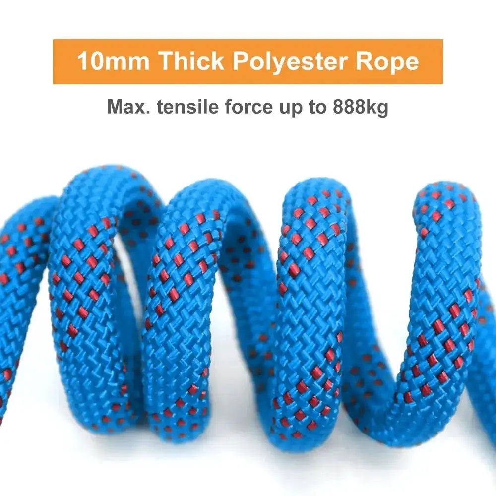 Tomshoo 10mm Outdoor Static Rope 15m 25m 35m For Fire Rescue Safety Escape Climbing Attachments Rugged And Safe