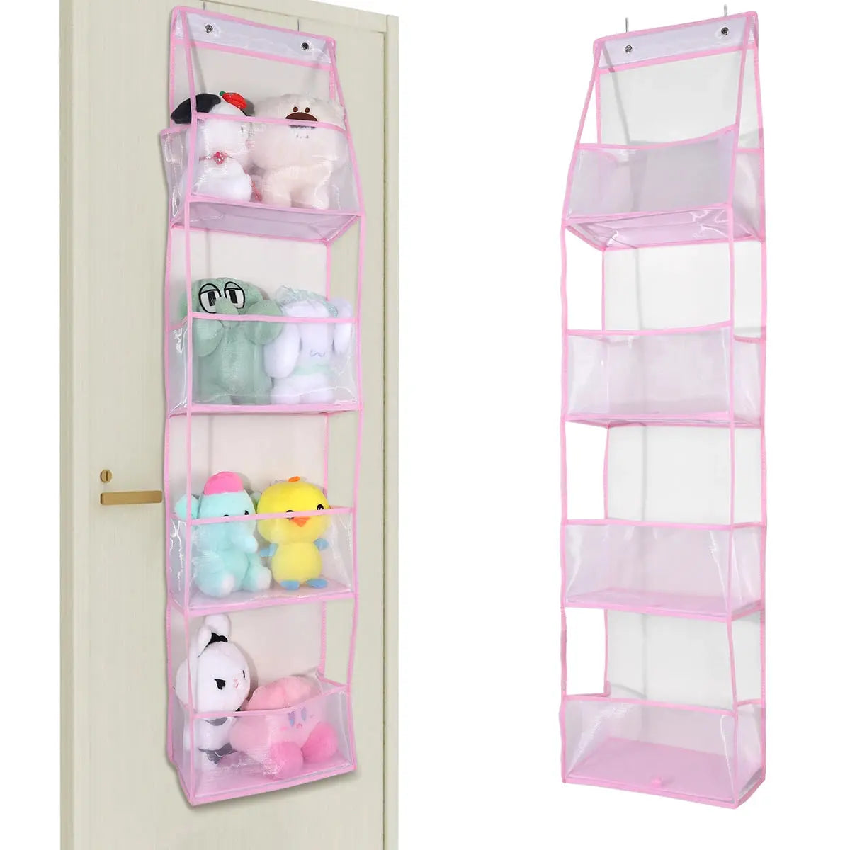 Over the Door Hanging Organizer 4 Or 6 Layer Storage for Cosmetics Nursery Bathroom Closet Bedroom Dorm