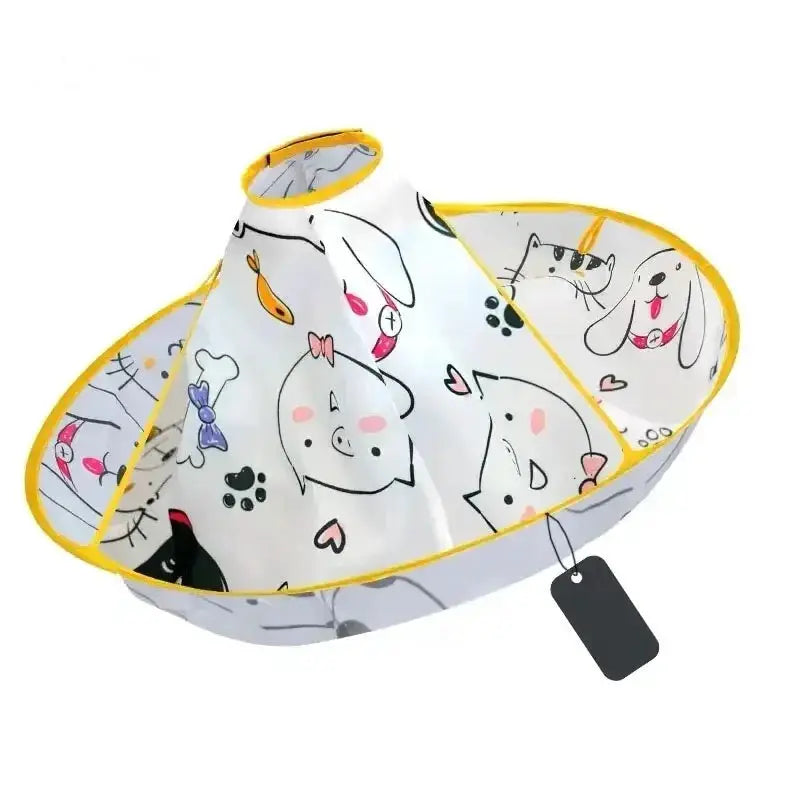 Kids Hair Cutting Cape With Umbrella Design Adjustable Hairdresser Gown For Clean Mess Free Haircuts