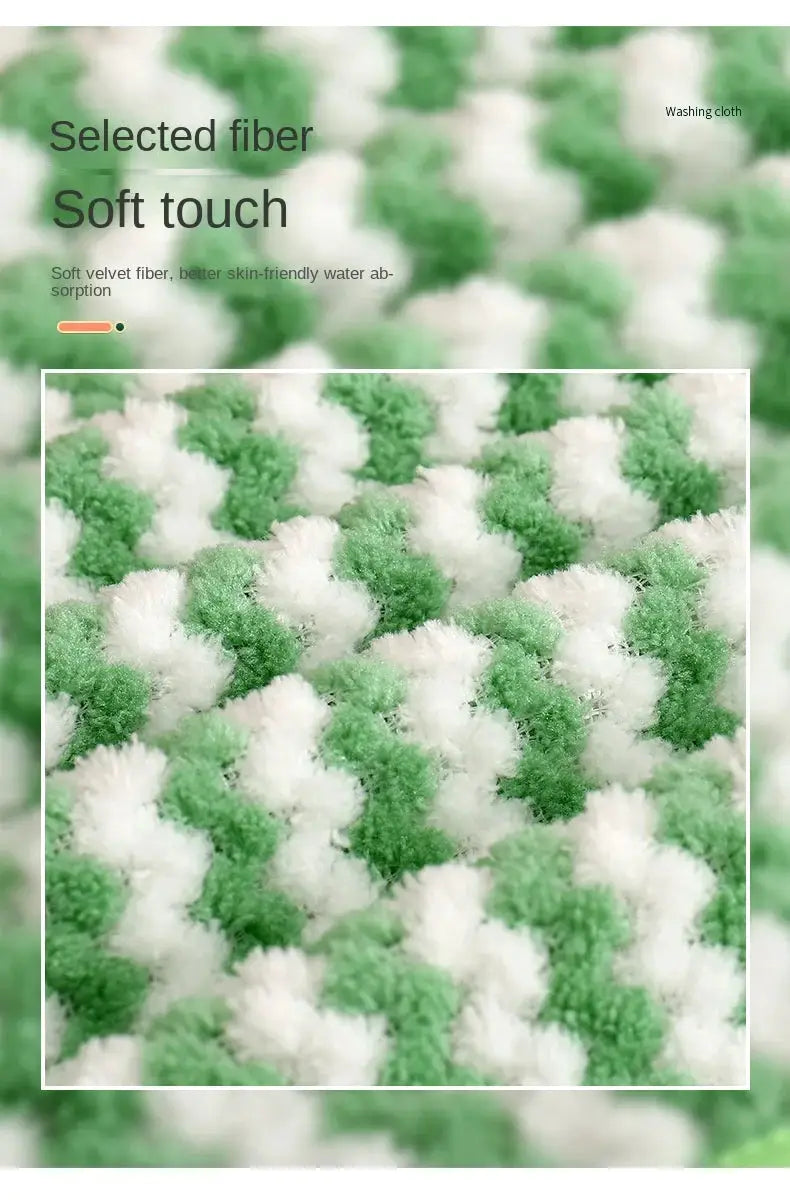 20Pcs kitchen microfiber wipes set by Simples Market, green and white thickened absorbent cloths