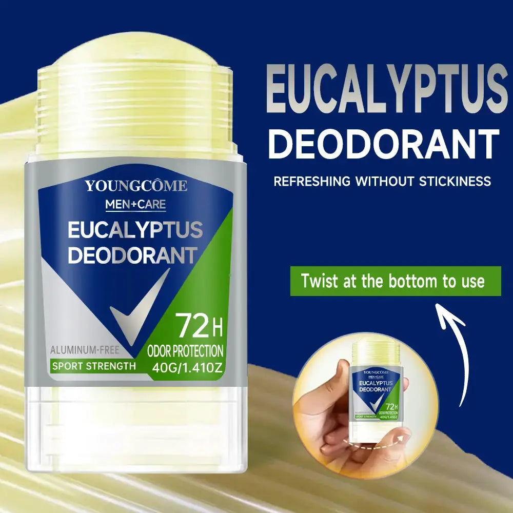 Men's Deodorant Roll-On Stick For Odor Control And Sweat Reduction, Fast Drying Long-Lasting, Portable Freshness