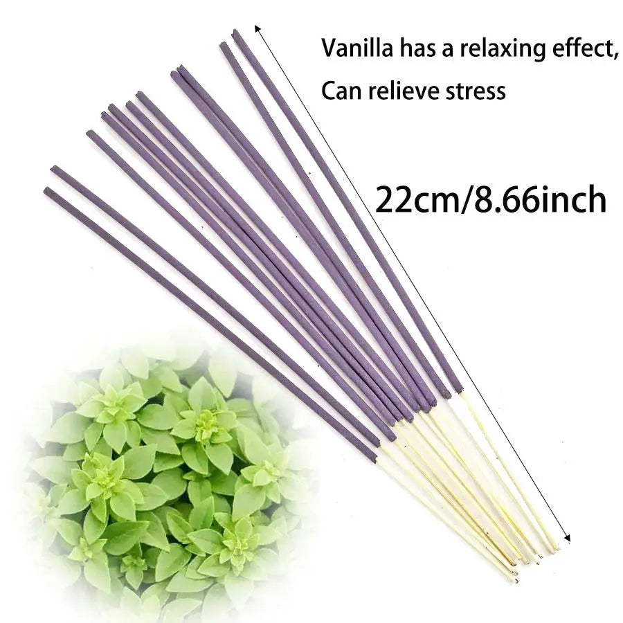 8.66 Inch Artificial Wood Incense Sticks Long Lasting Fragrance For Home Yoga Meditation Office Holiday Decor Christmas