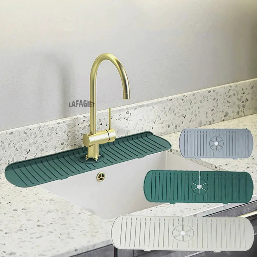Silicone Drainage Pad For Bathroom And Kitchen Sink Drip Mat Splash Proof Draining Pad Table Heat Insulation Protector