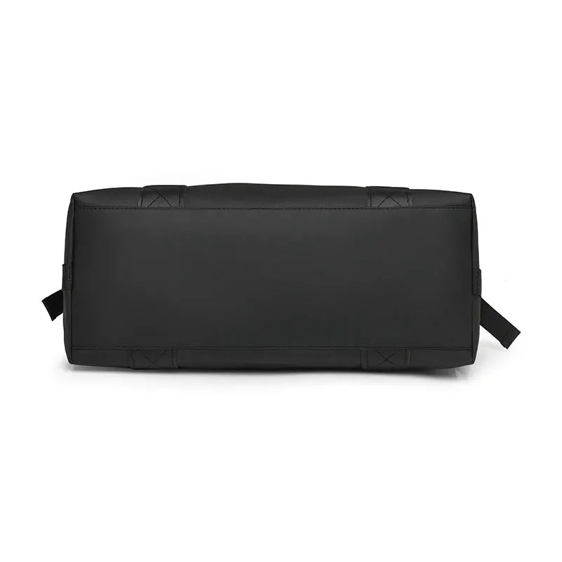 Travel bag large-capacity black duffel, Oxford cloth, waterproof