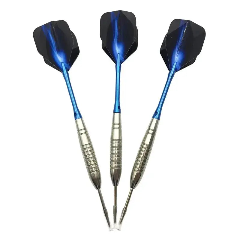 3 Pack 22g Torpedo Silver Darts With Blue Aluminum Rod And Aurora Wing Flights For Adult Training