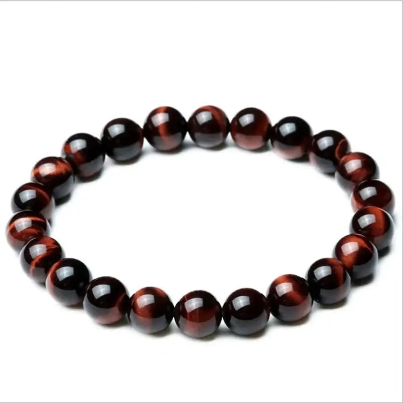 Obsidian Bracelet For Men And Women Unisex Couple Personalized Beads Tiger Eye Volcanic Stone Elastic Bracelet
