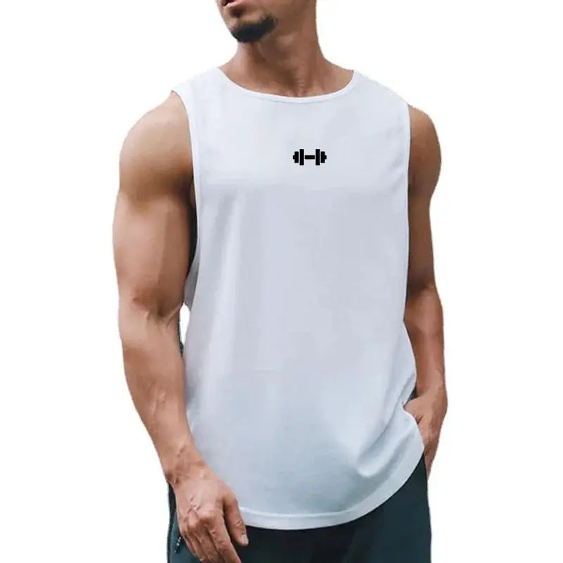 Summer Mens Running Vest Quick Dry Loose Fit Sleeveless Tank Top For Gym Running Basketball And Bodybuilding