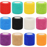 Colorful Self Adhesive Elastic Bandage Wrap Elastoplast for Knee Finger Ankle Palm Sports Injury Aid Kit Pet Tool