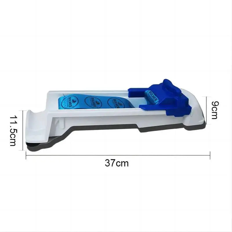 EcoChef White And Blue Vegetable Meat Rolling Machine For Grape Leaves Cabbage Rolls And Stuffed Meat Wrapping