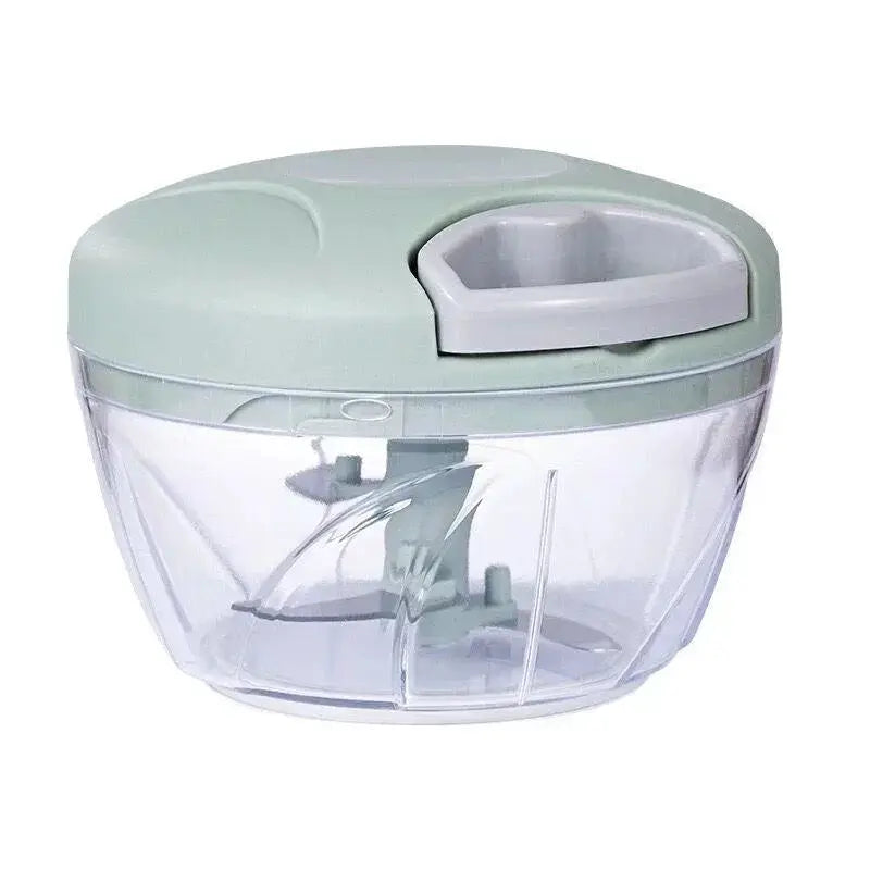 Manual Meat Mincer And Garlic Chopper With Rotating Blades For Vegetables Onions And Garlic 500ml And 900ml Capacity