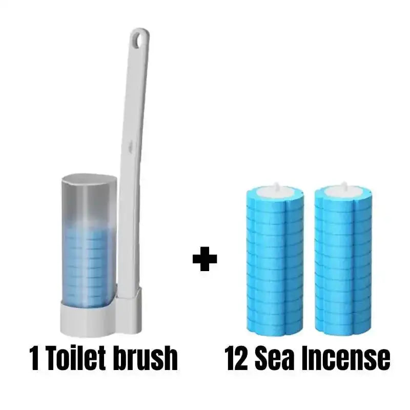 EcoClean Disposable Wall Mounted Toilet Brush With Hygienic Fast Dry Hollow Design Odor Prevention