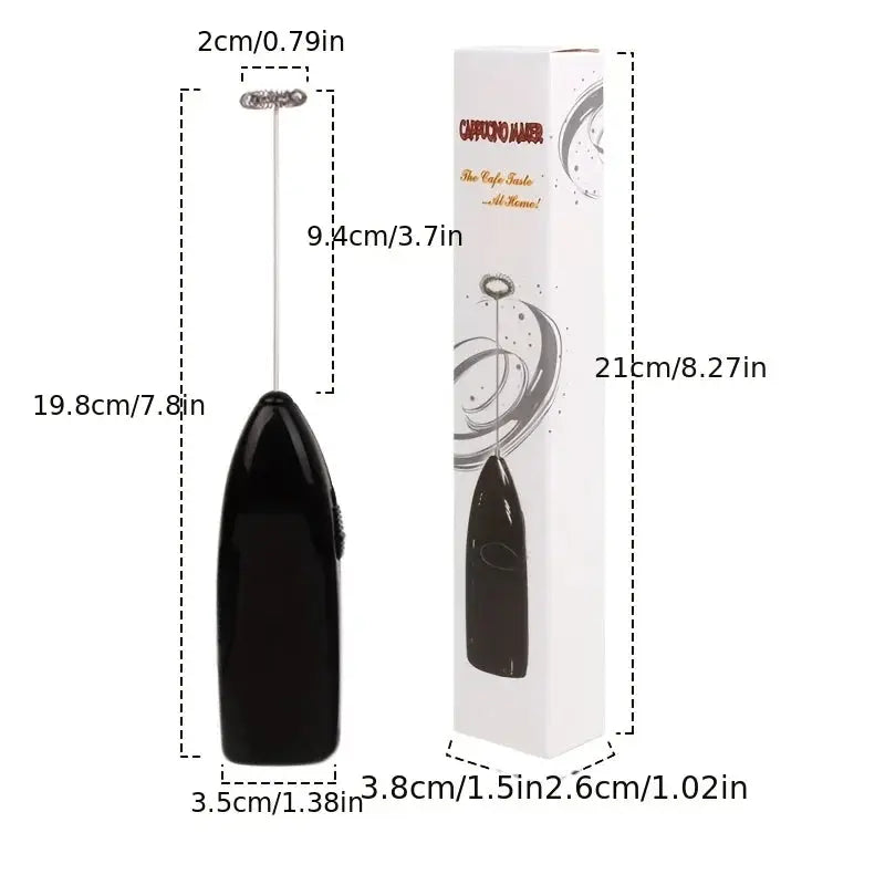 Handheld Electric Egg Beater Milk Frother Battery Powered Coffee Mixer Milk Foamer Kitchen Tool