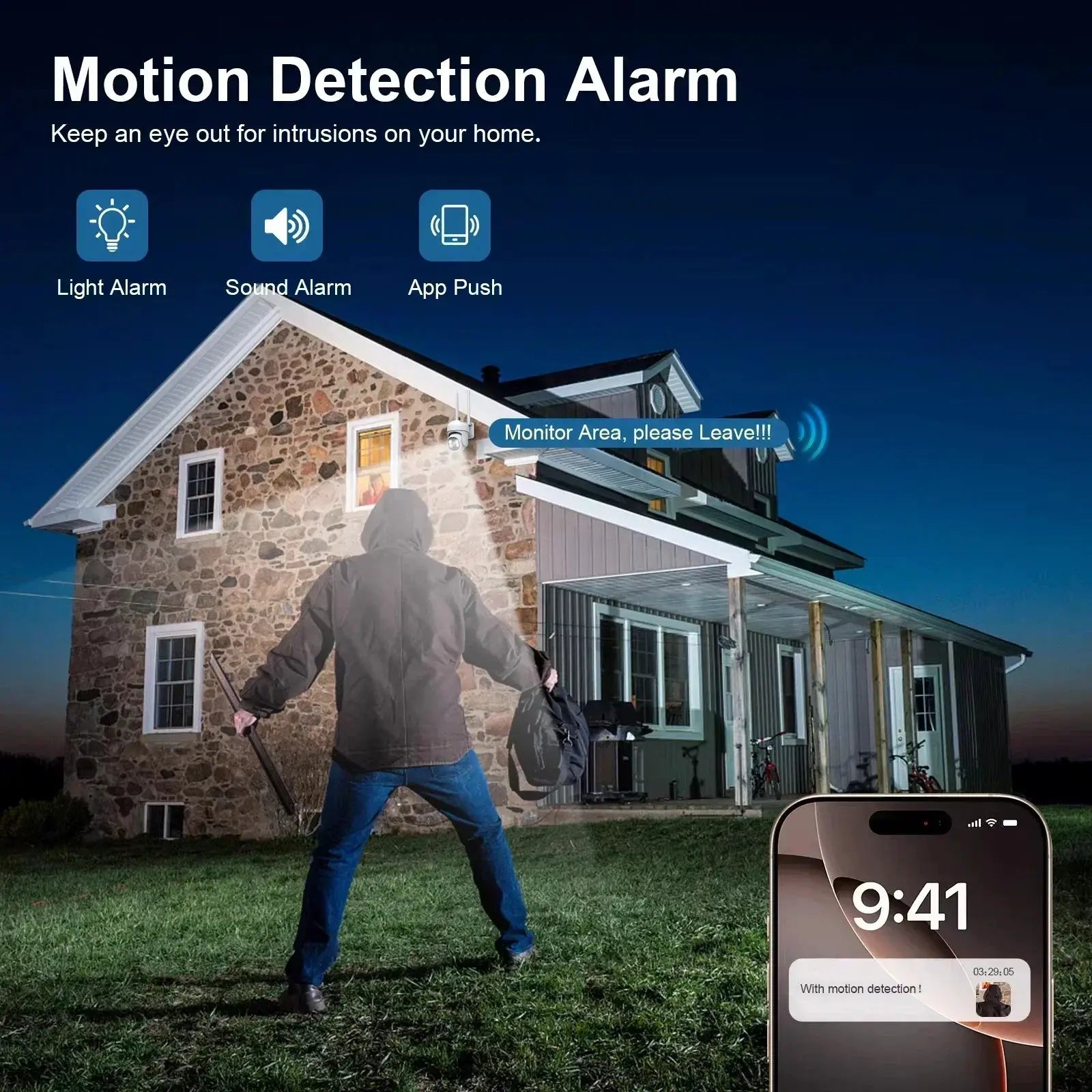 Yoosee HD IP outdoor security camera for home surveillance