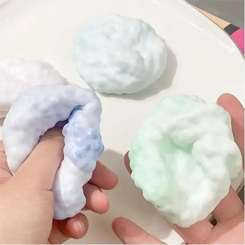 Shapeable Vacuum Squishies Sand Ball Noisy Grape Stress Ball Desktop Squeezing And Soothing Gift
