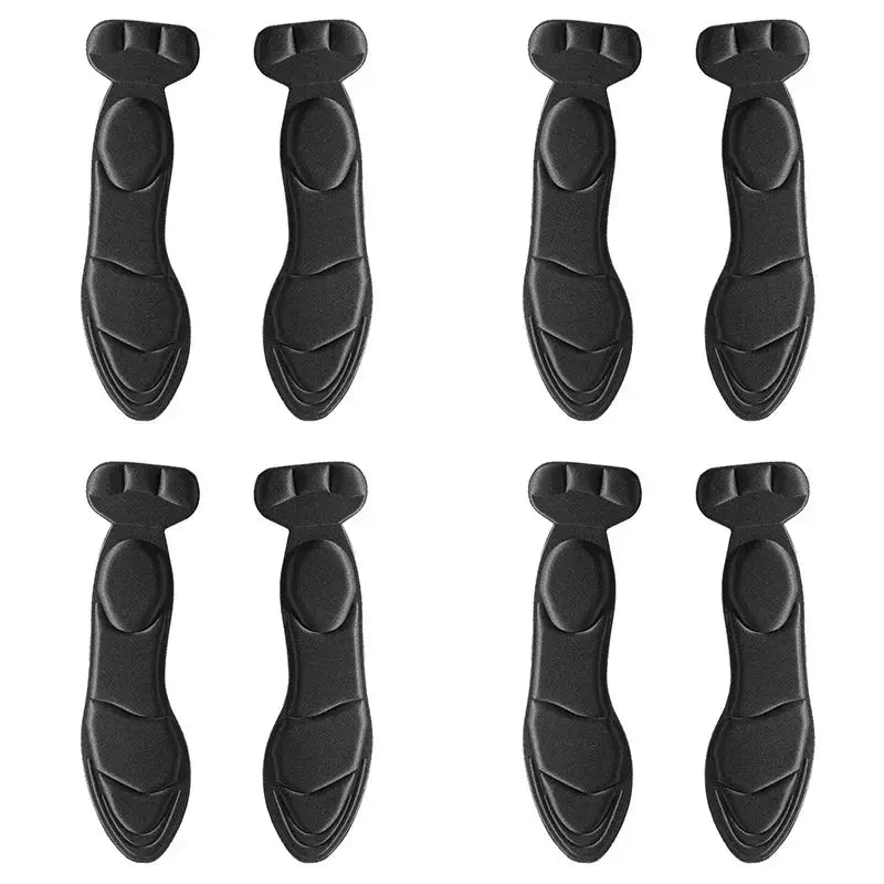 Memory foam insoles for women's high-heel shoes, 8-pack, black, anti-slip, breathable, Simples Market