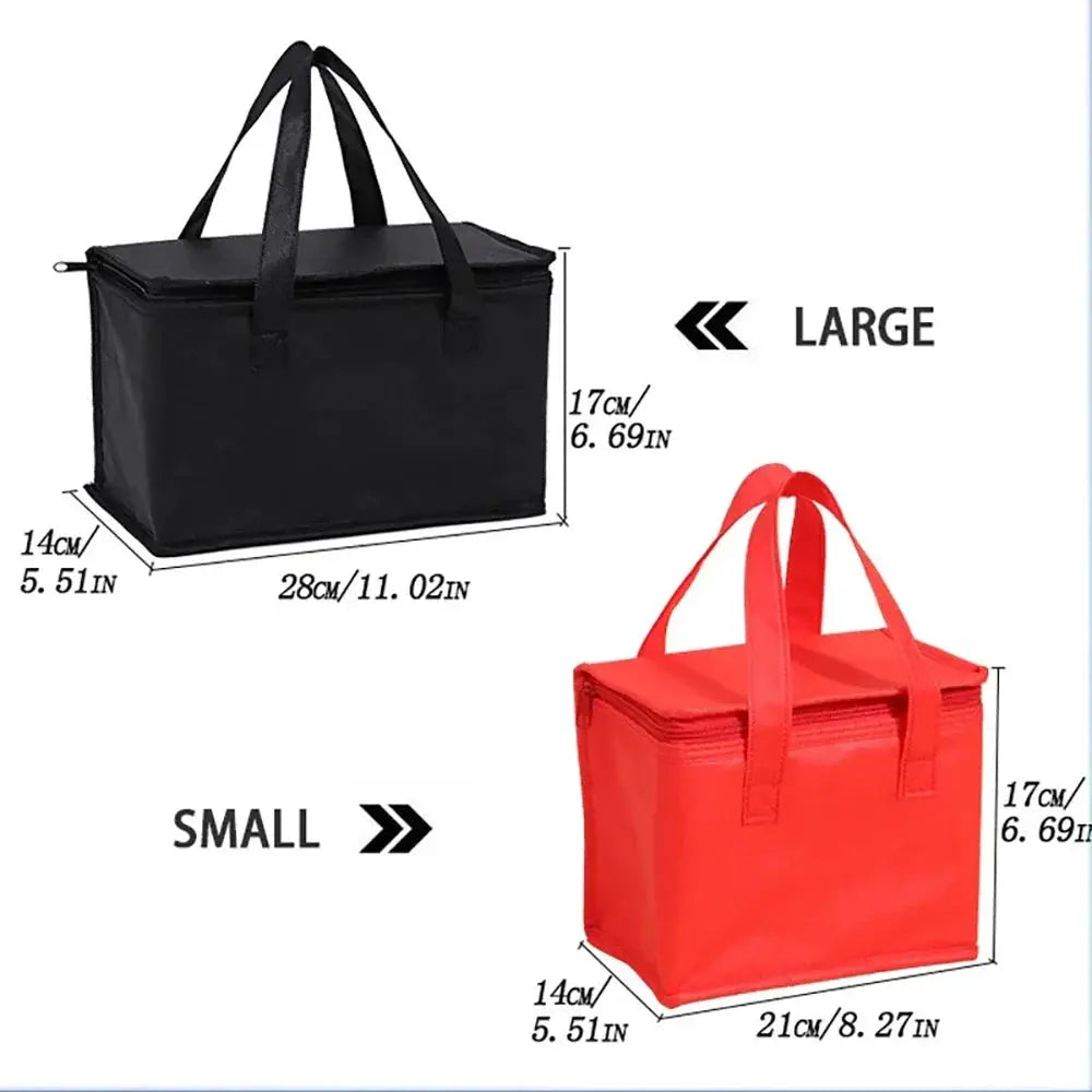 Portable Lunch Cooler Bag With Folding Insulation For Picnics Beverages Food Transport Beer Delivery