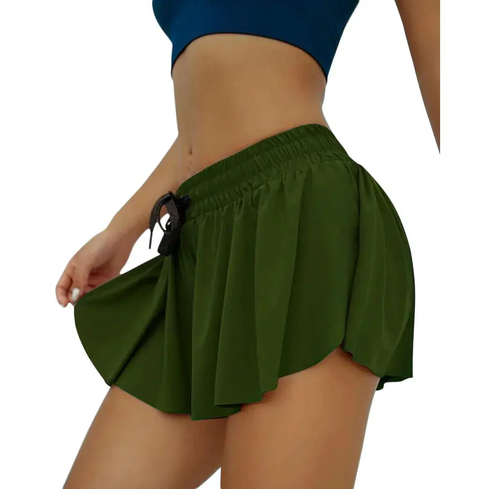 VivaActive Pleated High Waist Skort Shorts For Women Quick Dry Fabric Ideal For Gym Yoga Streetwear