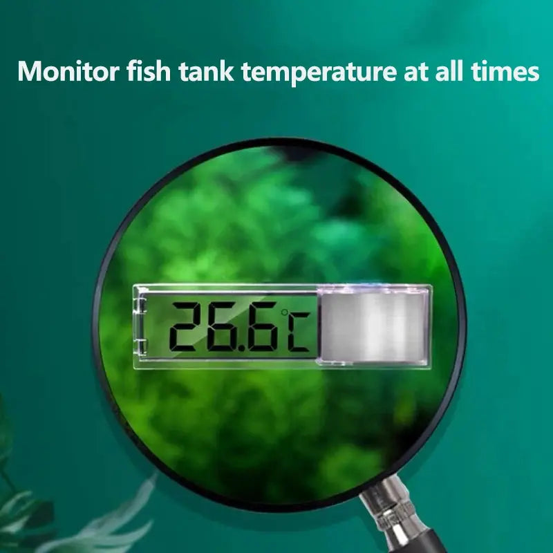 1 Piece Aquarium Thermometer 3D Digital LED Electronic Fish Tank Temperature Meter For Fish And Turtle Tanks Decor